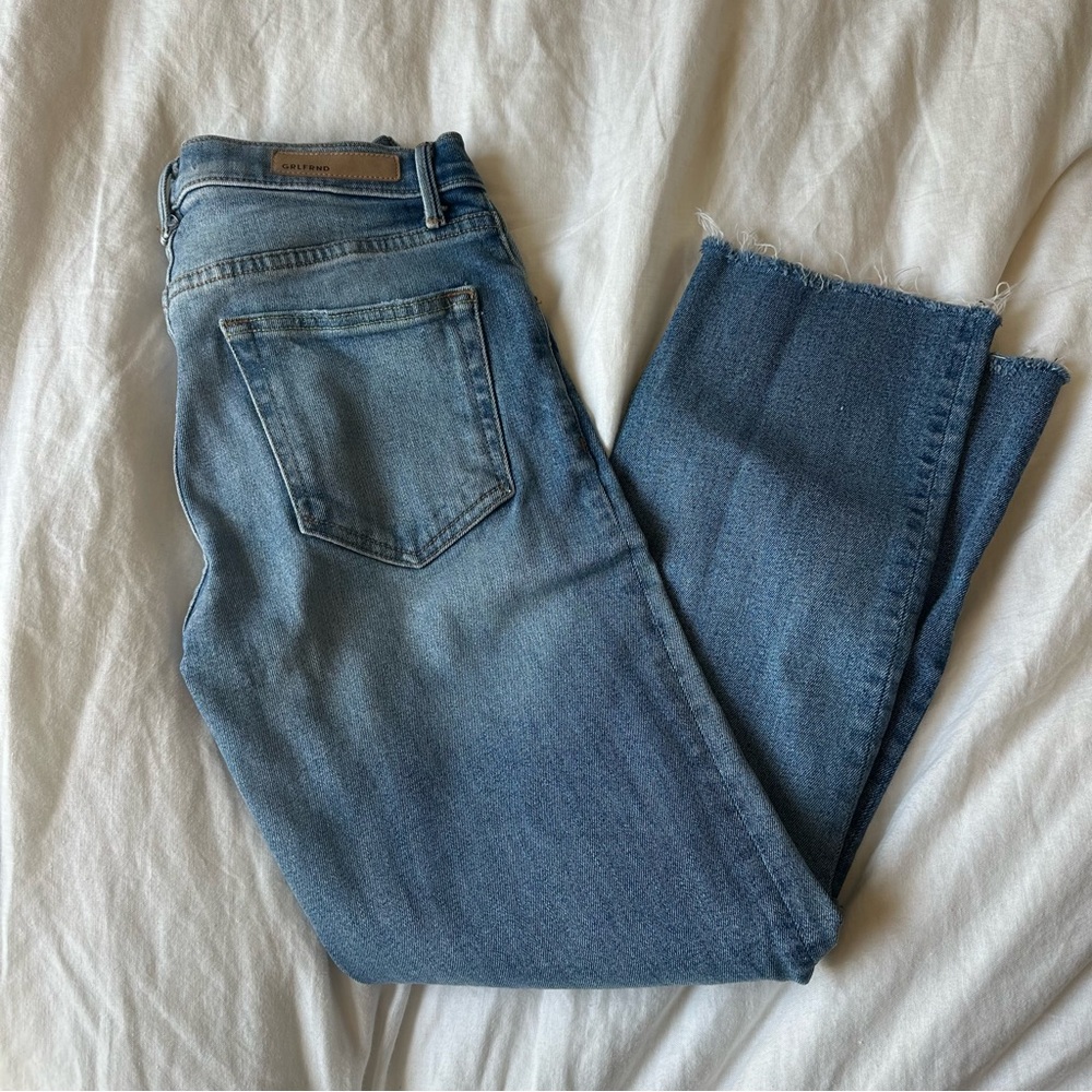 Grlfrnd Helena Cropped Ripped Jeans | size 26